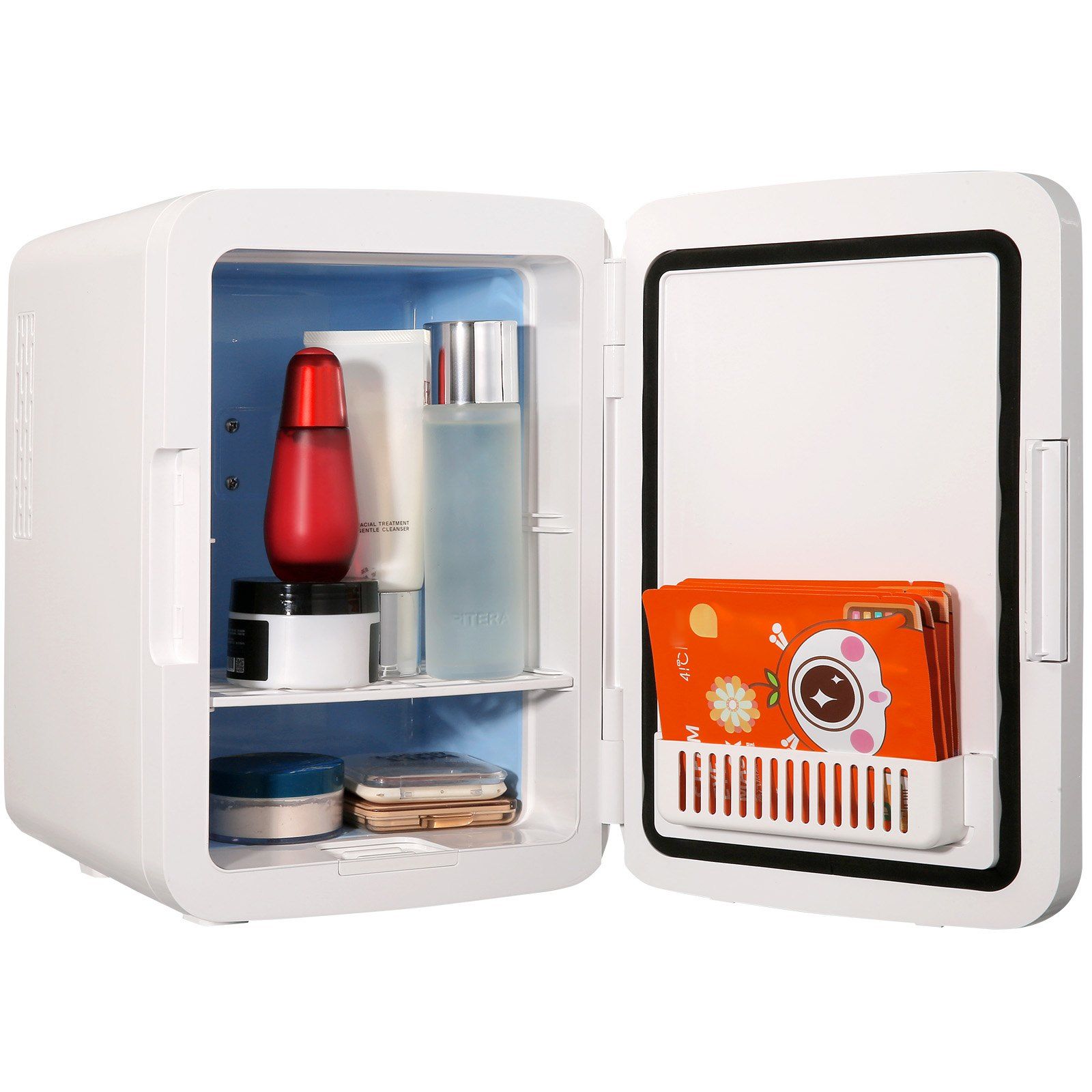 Luxury Skincare Fridge - Mini lodówka/termoizolator przenośna luksusowa AC/DC 10-litrowa/na