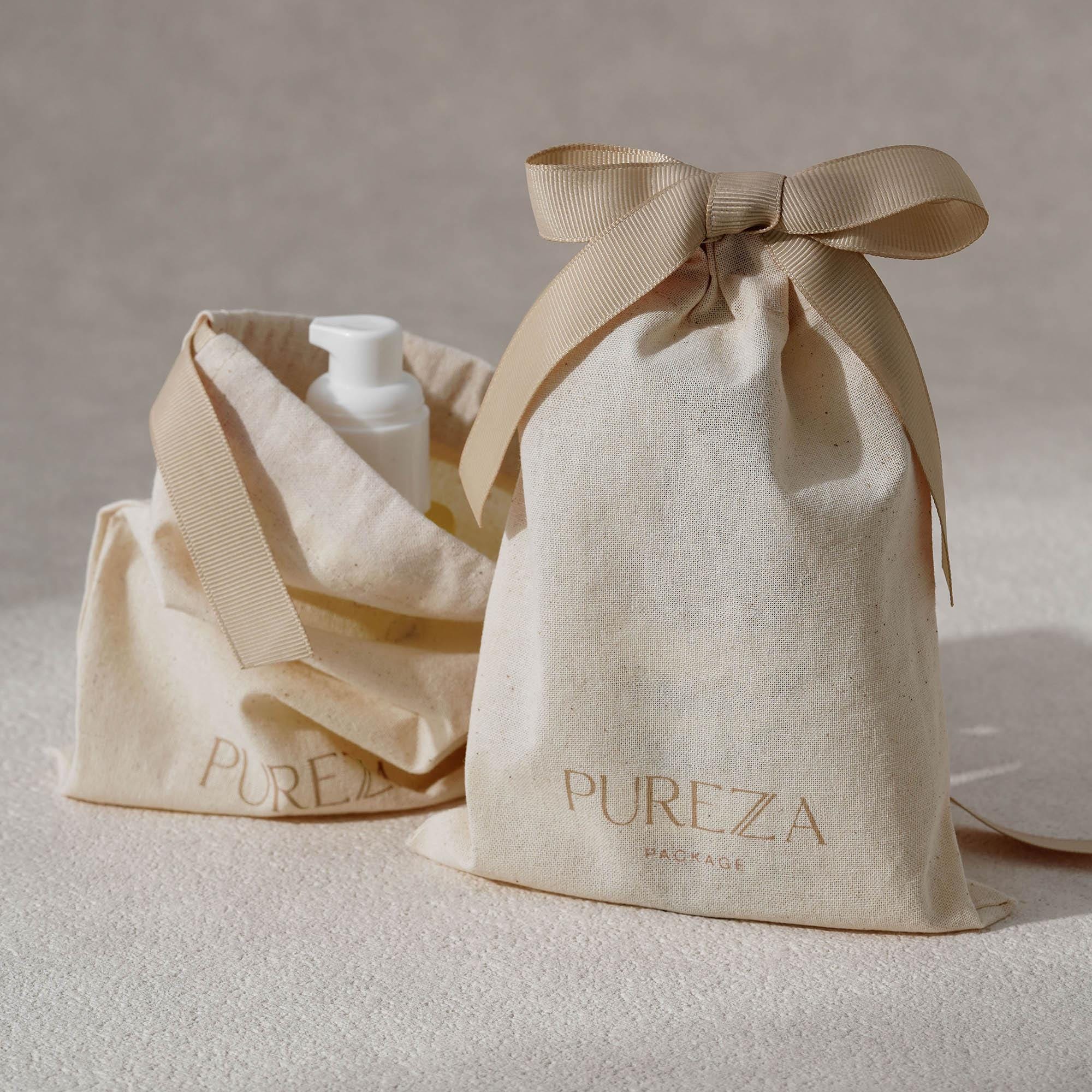 Luxury Skincare Gifts - Personalizowane, ekologiczne, luksusowe woreczki z naturalnej