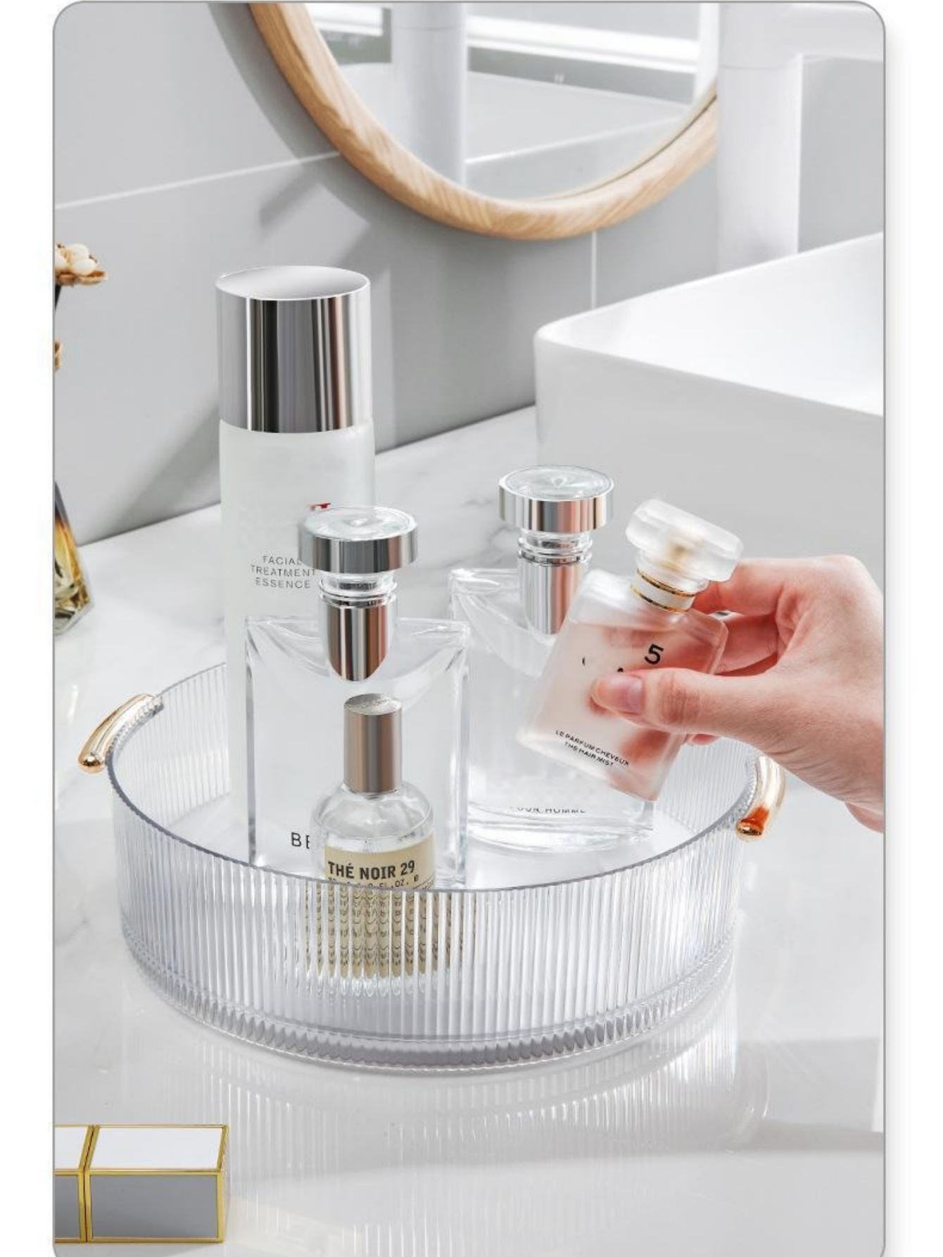 Przezroczysta, pionowa, prążko – Luxury Skincare Gifts recenzja i cena